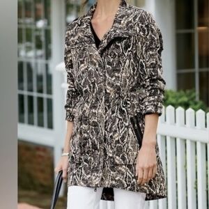 SOFT SURROUNDINGS Faux Snakeskin Jacket  3X Mobwife